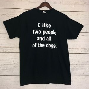 Unisex Black Dog Tee - Size Medium